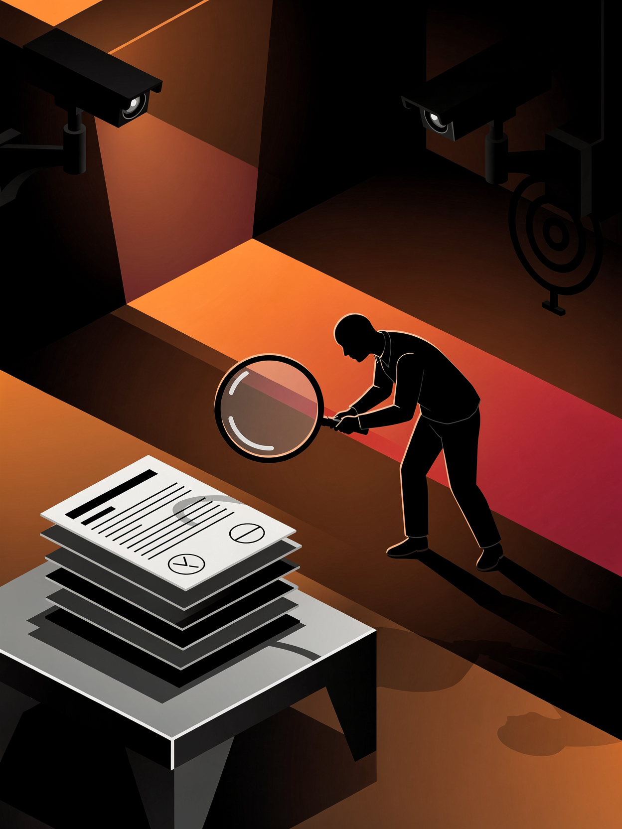 Illustration accompanying the wiretapping account